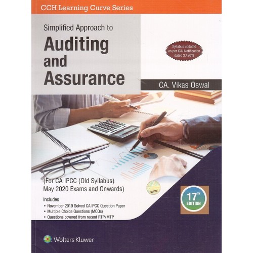 Wolters Kluwer's Simplified Approach to Auditing & Assurance For CA IPCC May 2020 Exam [Old Syllabus] by CA Vikas Oswal